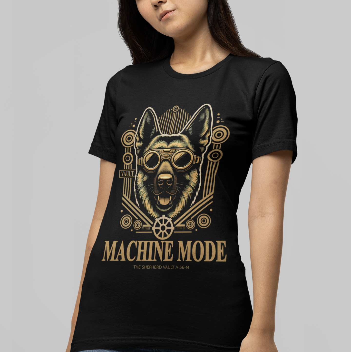 Women's Machine Mode Tee | Premium GSD Apparel