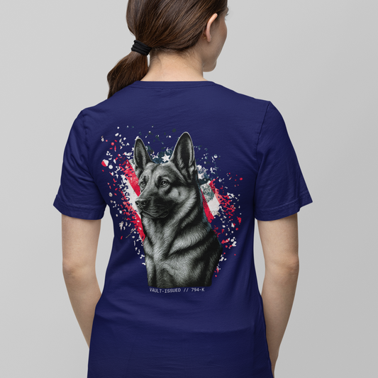 Women's Guardian Tee | Patriotic GSD Shirt