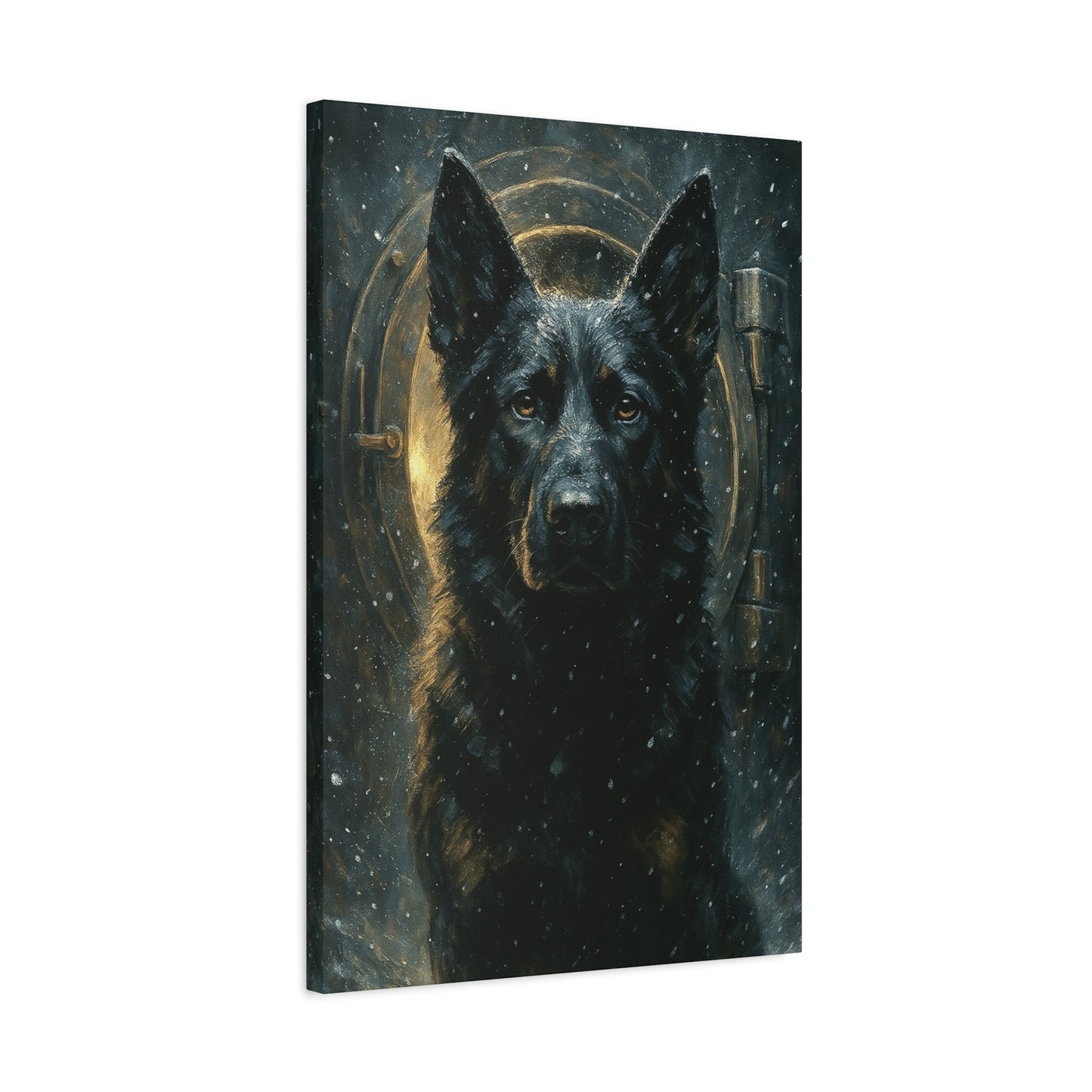 THE SENTINEL | Black GSD Wall Canvas