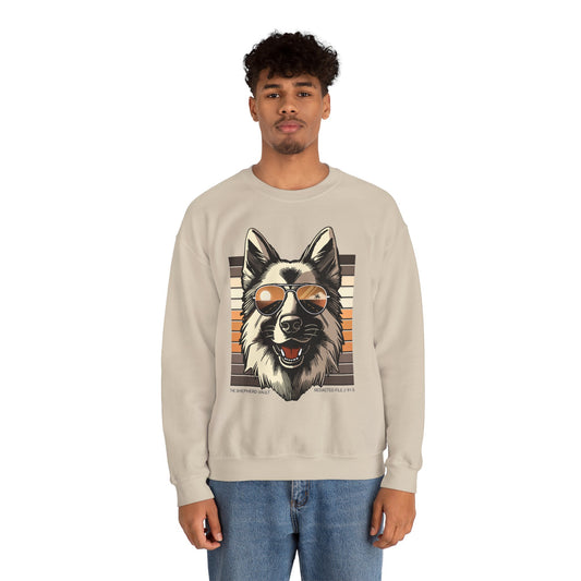 Men's Unauthorized Morale Sweatshirt | Retro Cool GSD Crewneck | Dog Lover Gift | Casual Wear
