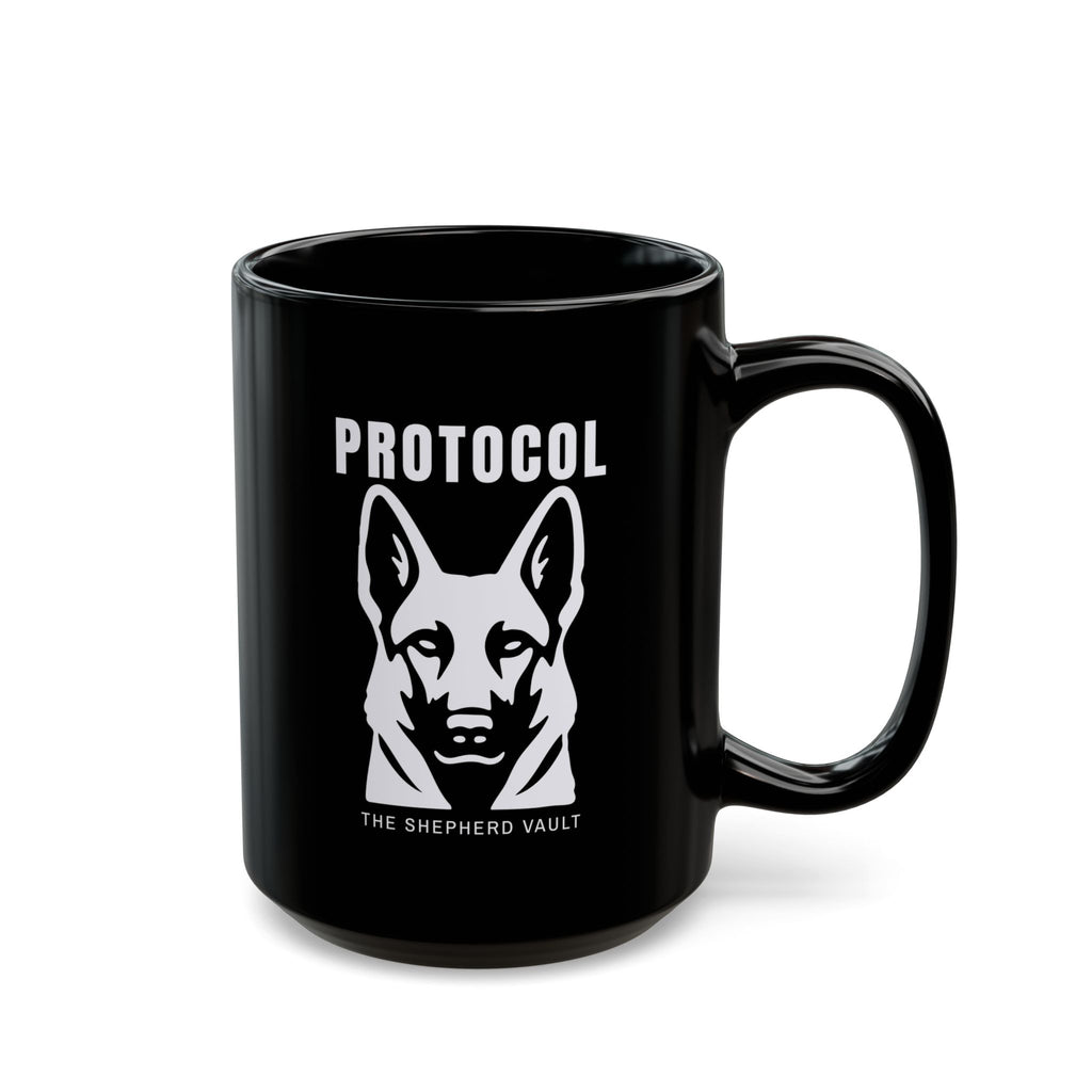 Protocol Mug - Black | German Shepherd Lover Gift