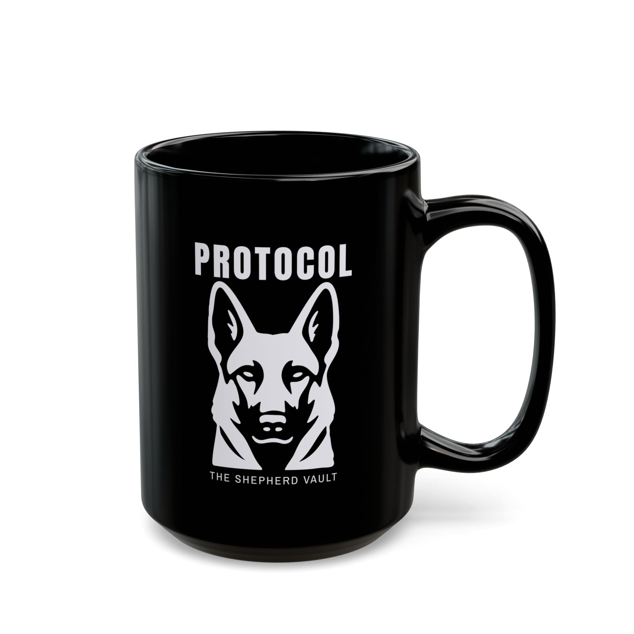 Protocol Mug - Black | German Shepherd Lover Gift