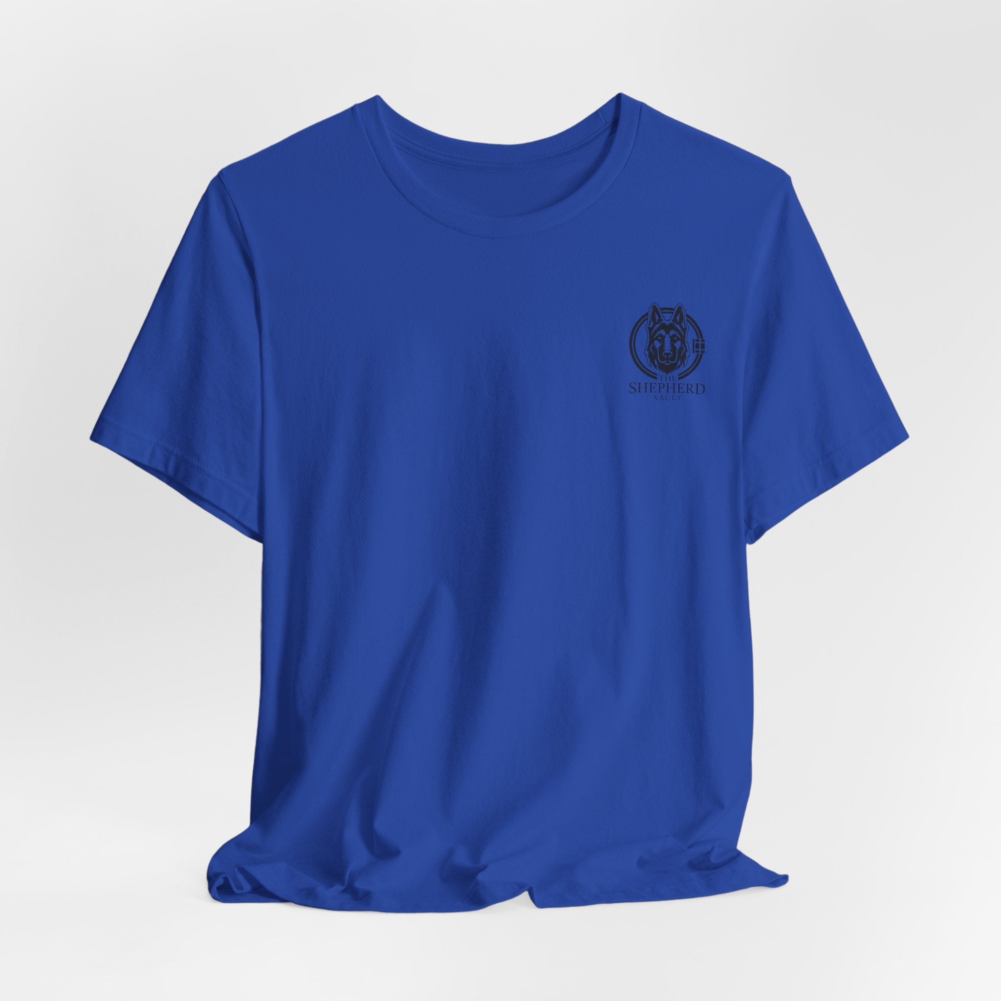Men's Shepherd Tee | Bold Vertical 'SHEPHERD' with GSD Design