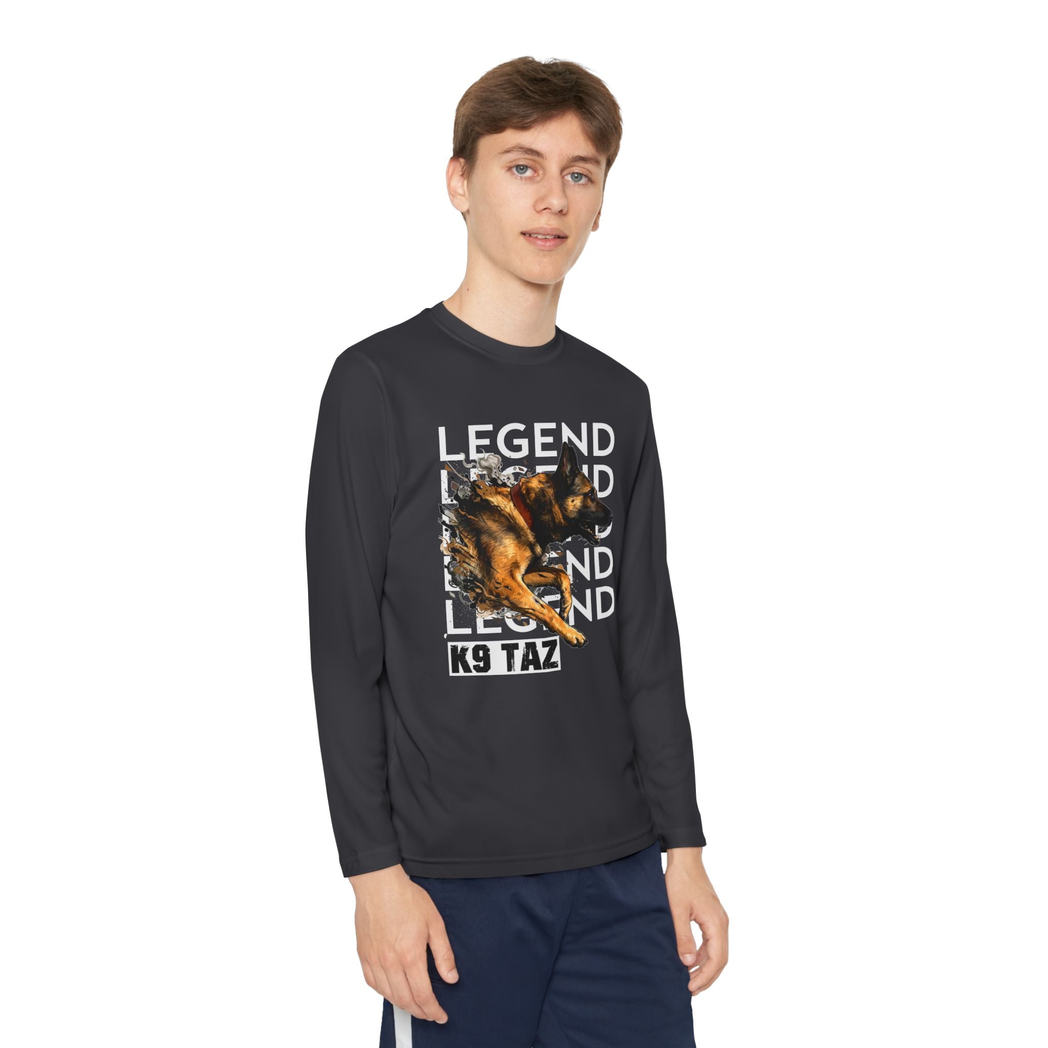 Youth “Legend In Motion” Long Sleeve Shirt | K9 Taz