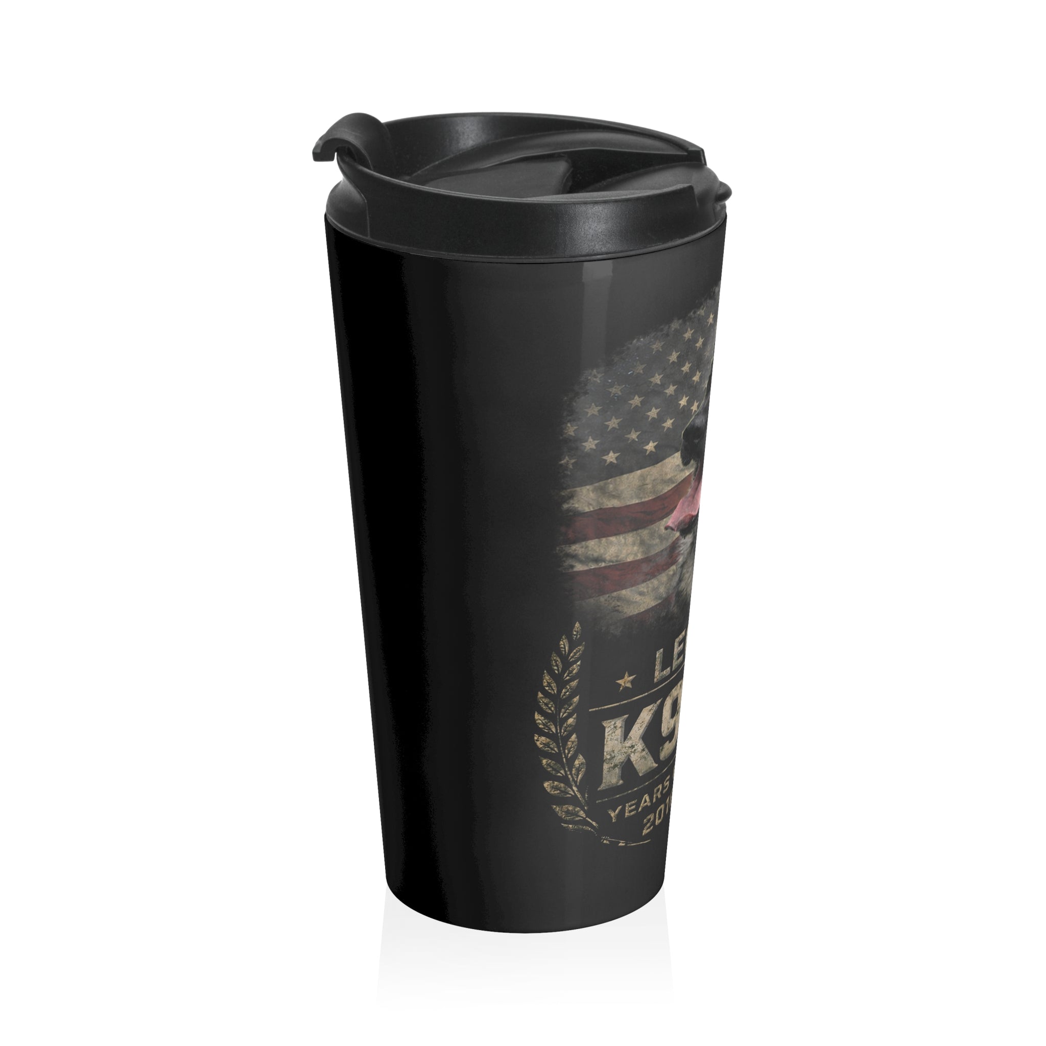 The "Legendary Grit" Stainless Steel Travel Mug: Fuel for the Journey | Retired Police Dog Tribute | K9 Taz
