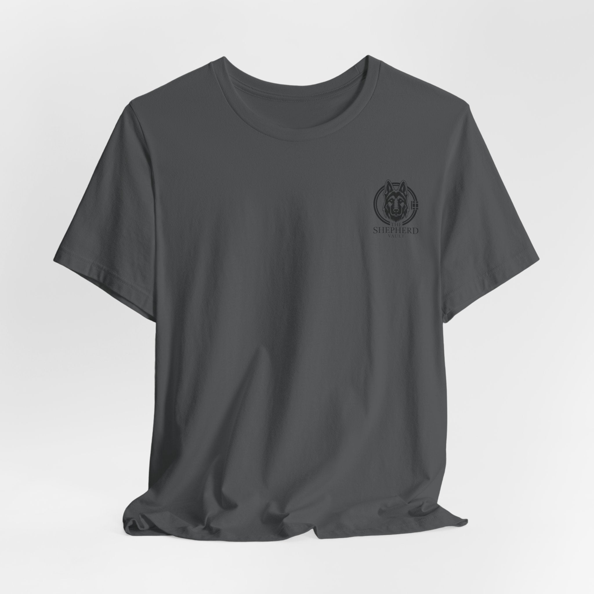 Men's Shepherd Tee | Bold Vertical 'SHEPHERD' with GSD Design
