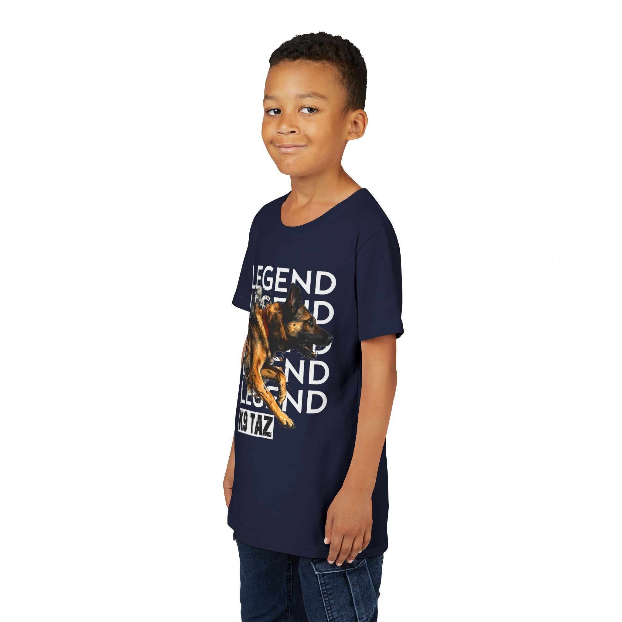 Youth “Legend In Motion” T-shirt | Retired Police Dog Tee | K9 Taz