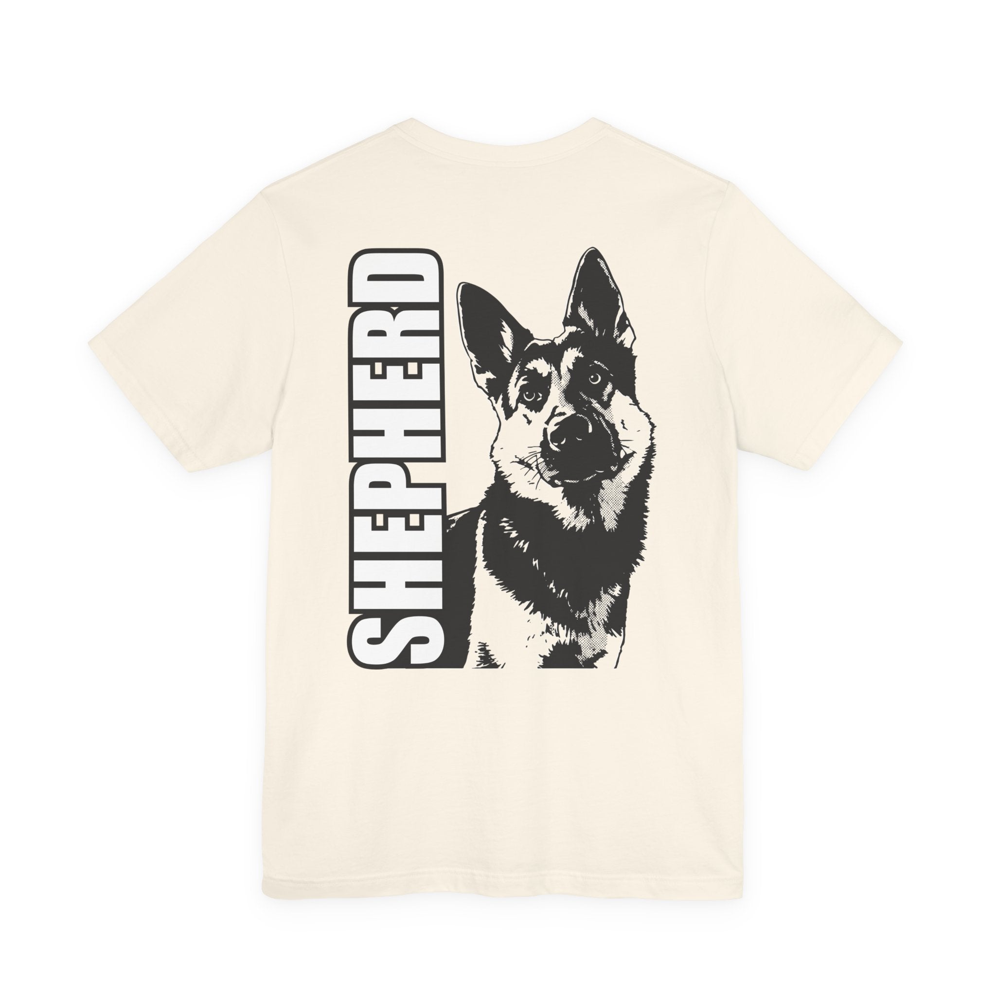 Men's Shepherd Tee | Bold Vertical 'SHEPHERD' with GSD Design