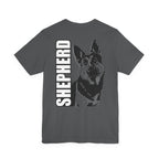Men's Shepherd Tee | Bold Vertical 'SHEPHERD' with GSD Design