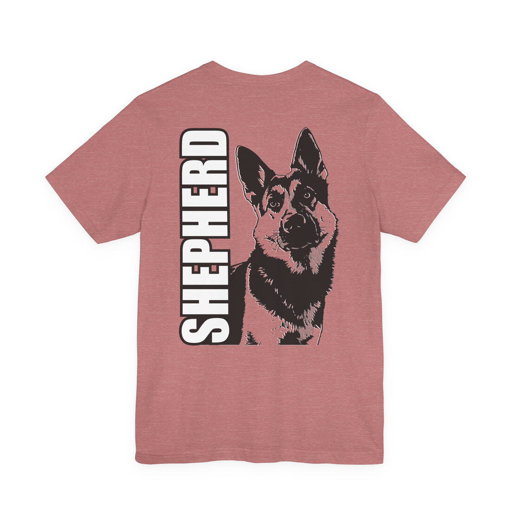 Men's Shepherd Tee | Bold Vertical 'SHEPHERD' with GSD Design