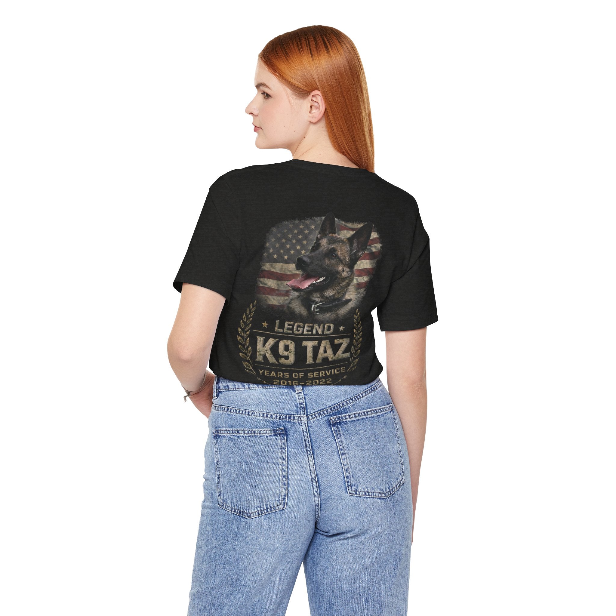 Women's "Legendary Grit" Tee | Retired Police Dog Tshirt | K9 Taz