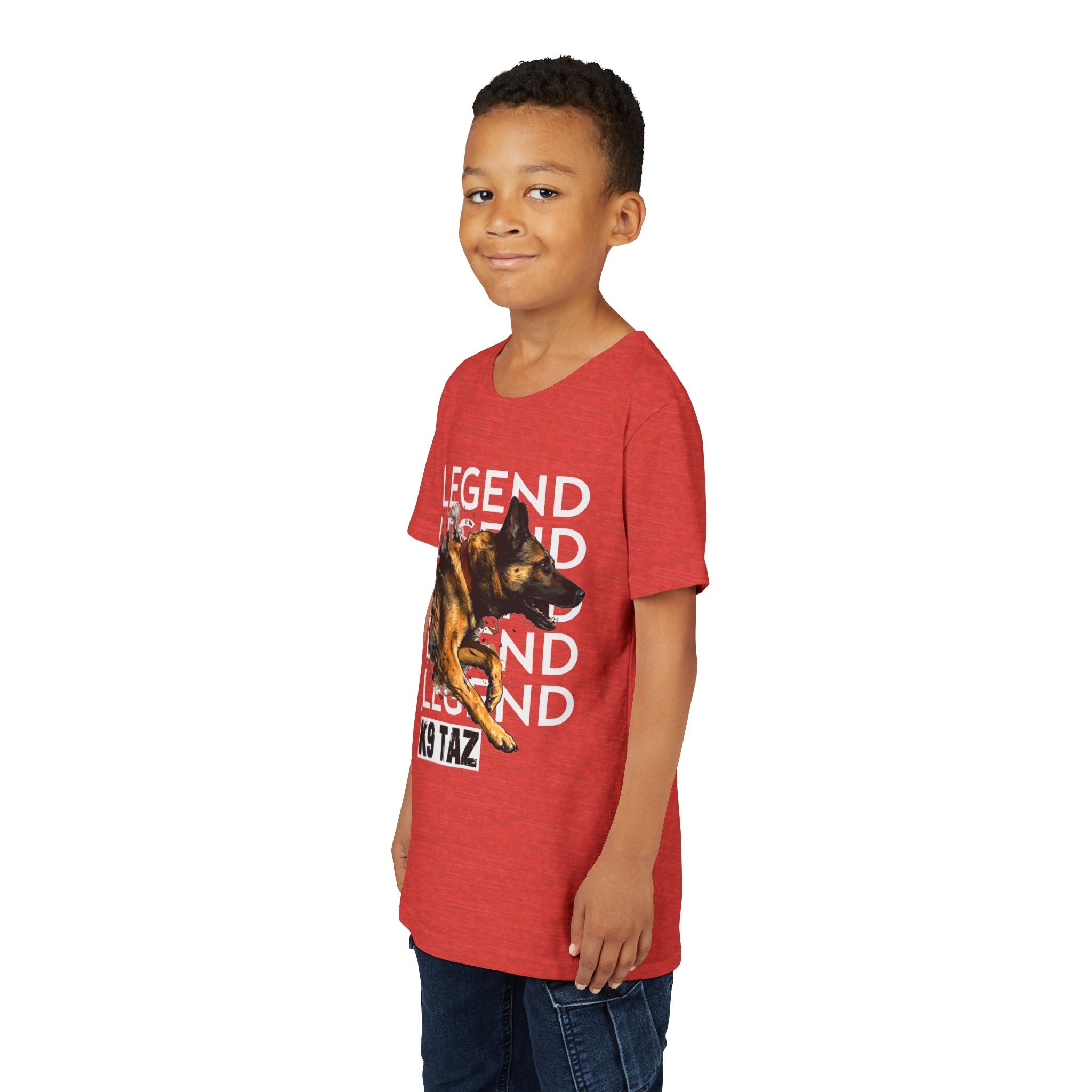 Youth “Legend In Motion” T-shirt | Retired Police Dog Tee | K9 Taz