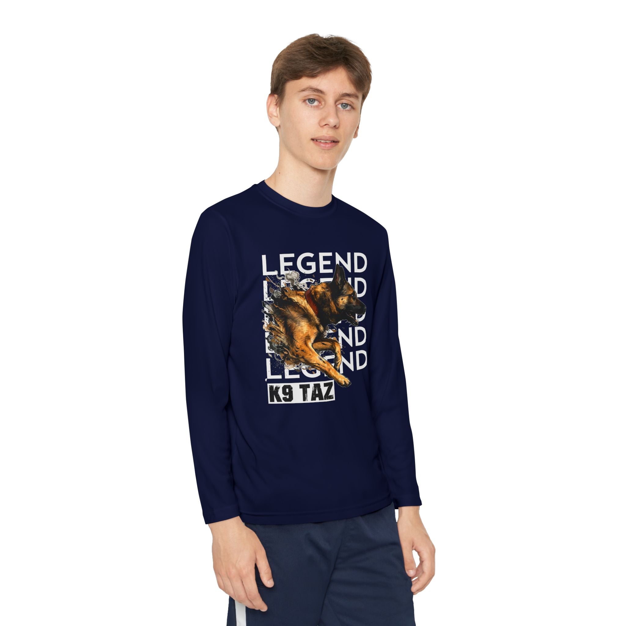 Youth “Legend In Motion” Long Sleeve Shirt | K9 Taz