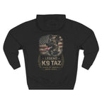 Women's "Legendary Grit" Fleece Hoodie | Retired Police Dog Tribute Hoodie | K9 Taz