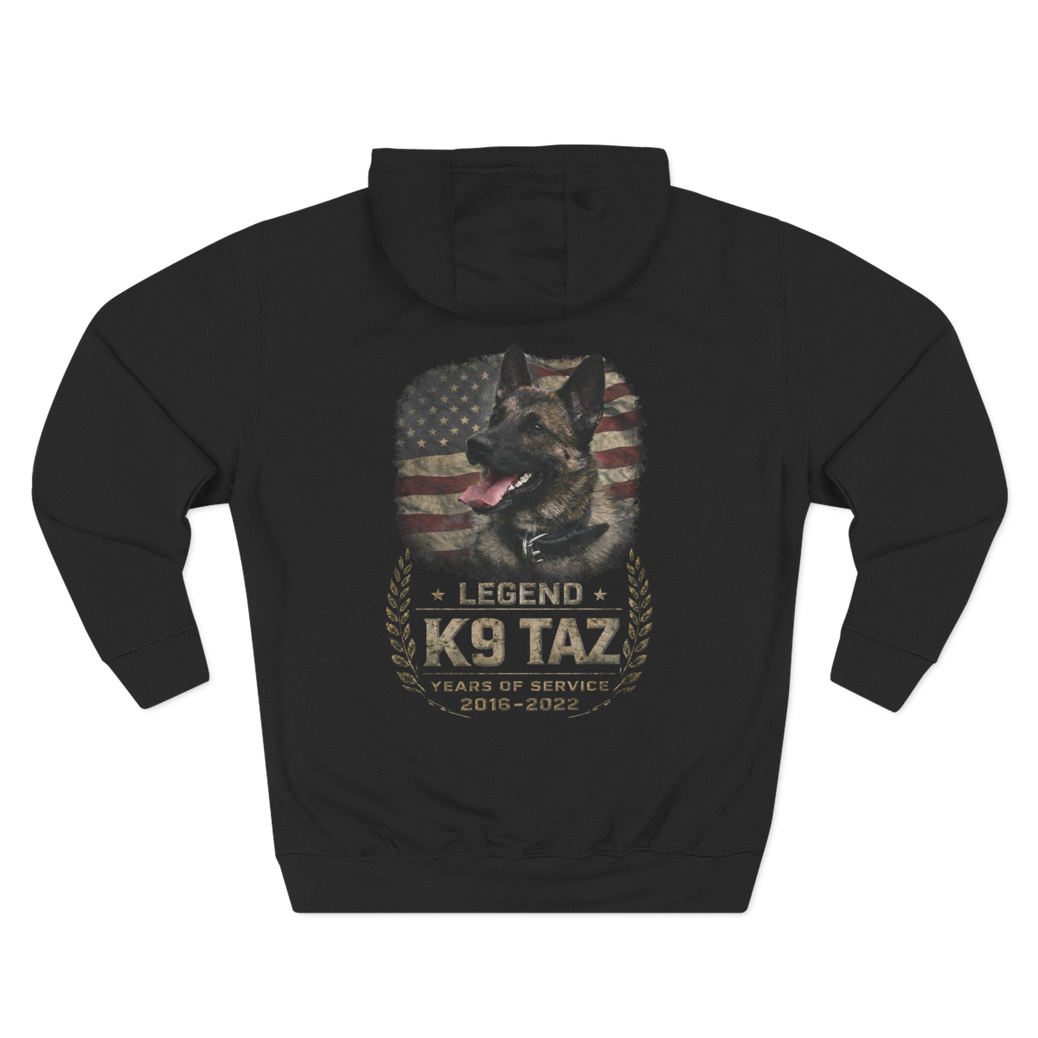 Women's "Legendary Grit" Fleece Hoodie | Retired Police Dog Tribute Hoodie | K9 Taz