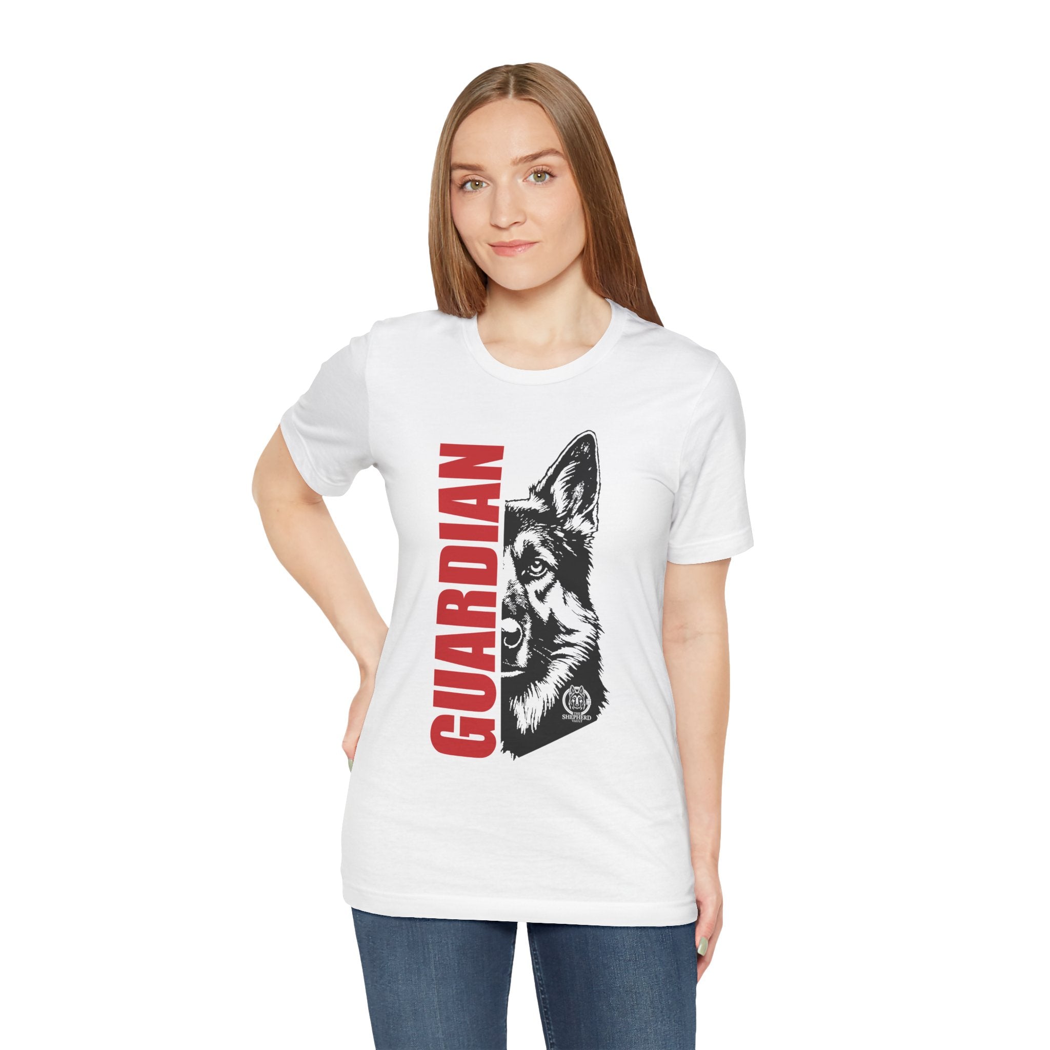 Women's Guardian Shepherd Tee | "The Shepherd Stands Guard" | Dog Lover T-Shirt