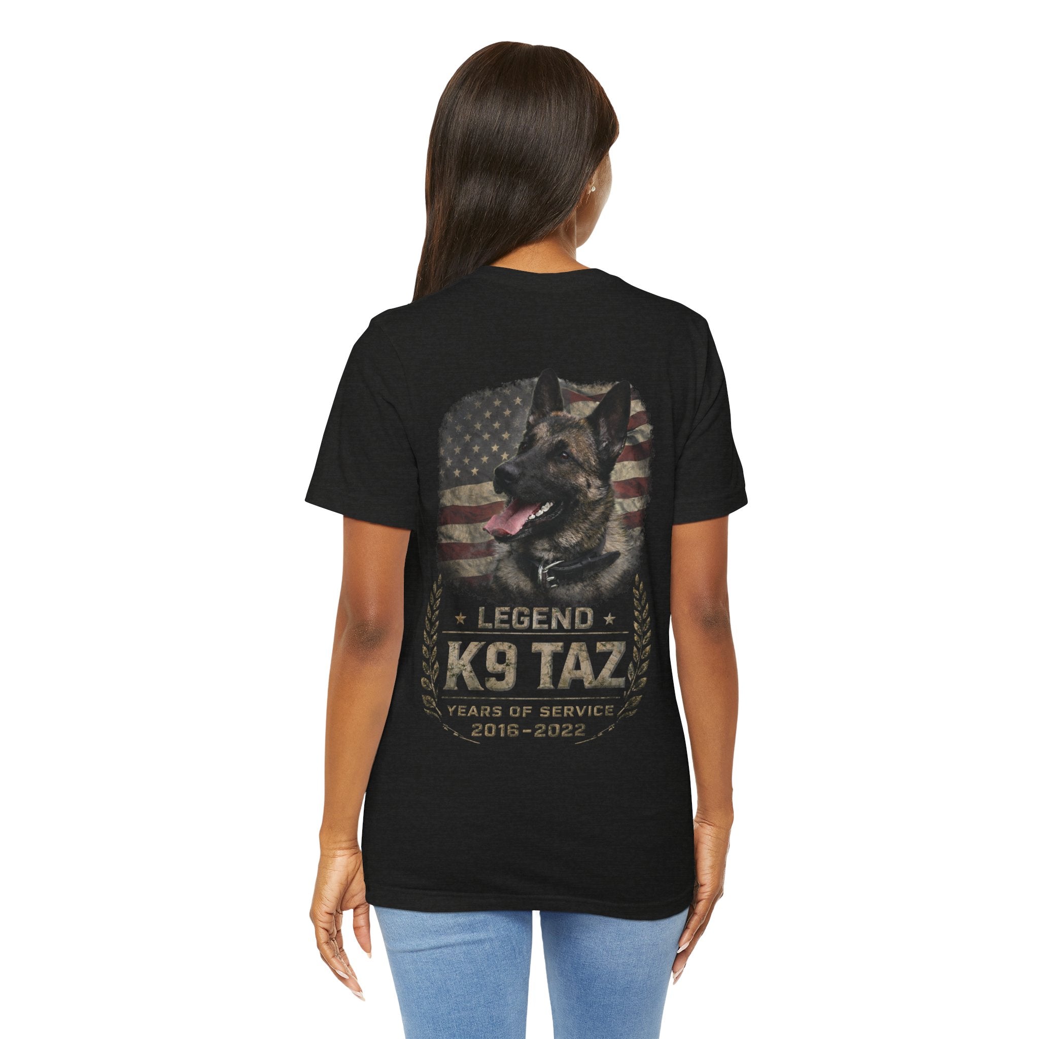 Women's "Legendary Grit" Tee | Retired Police Dog Tshirt | K9 Taz