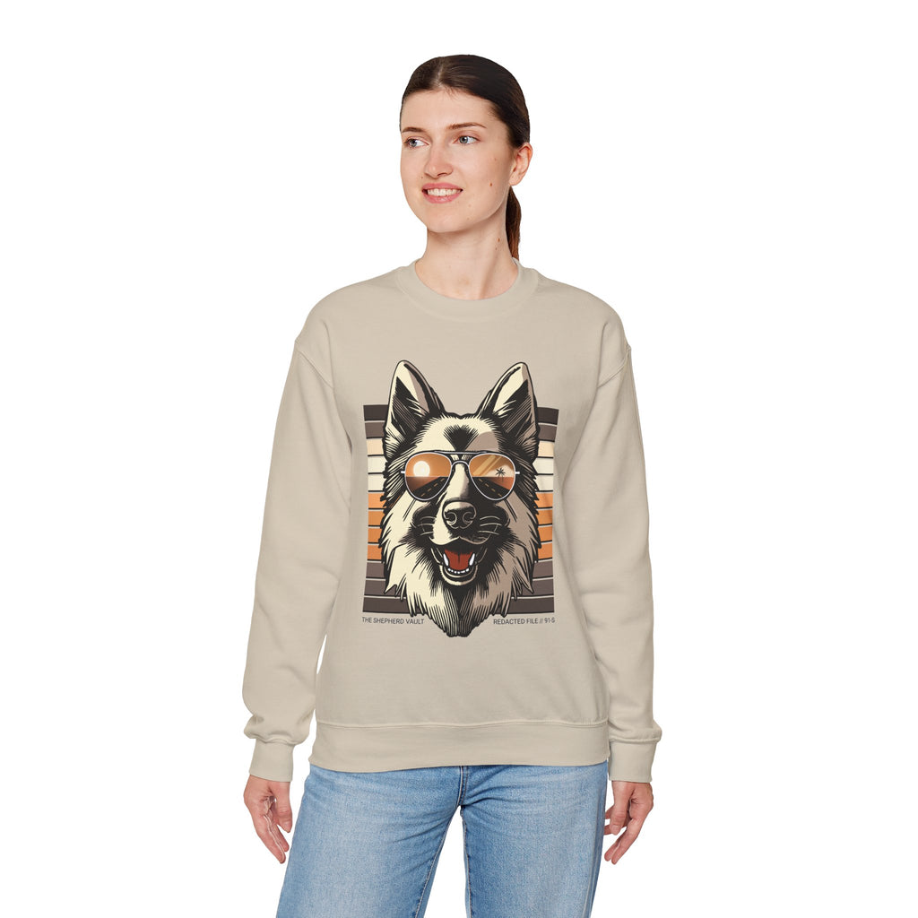 Unauthorized Morale Sweatshirt | Retro Cool GSD Crewneck | Dog Lover Gift | Casual Wear