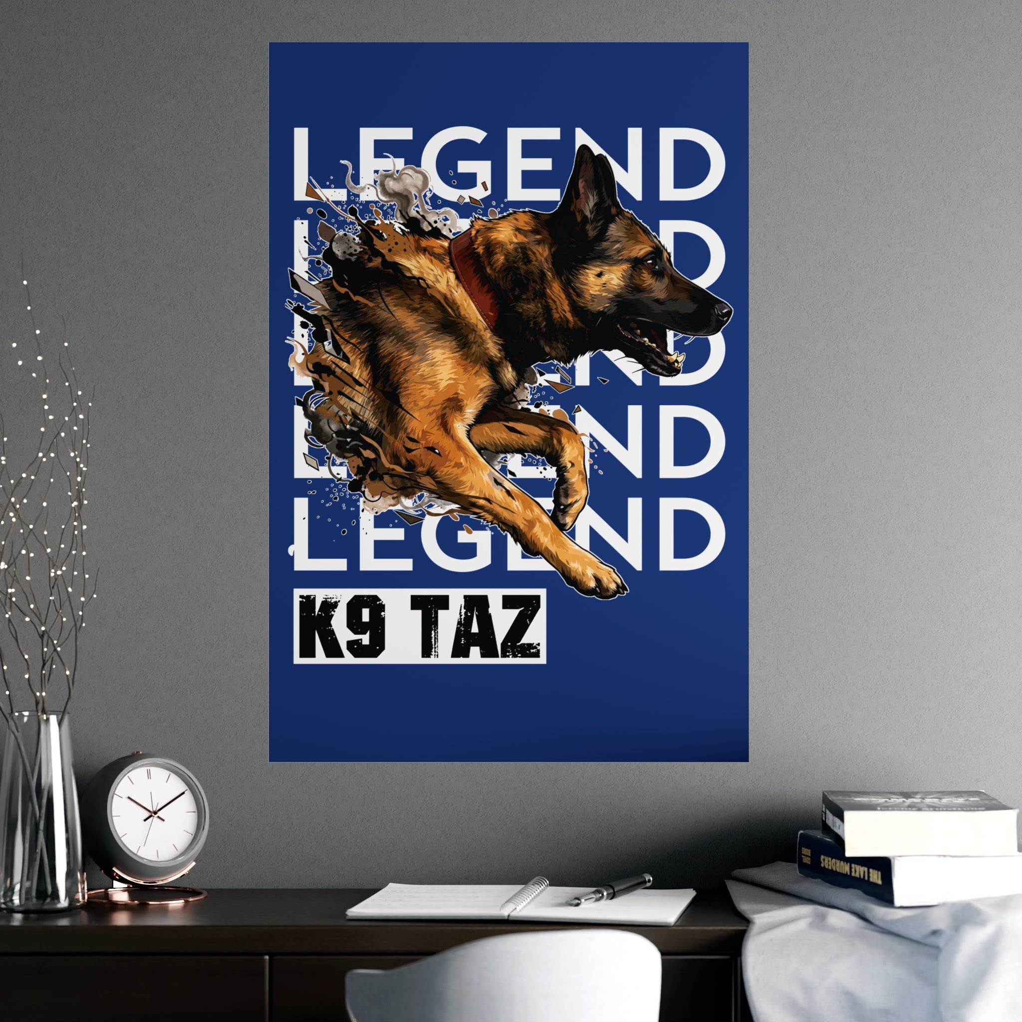 The “Legend in Motion” Fine Art Poster: Presence That Commands the Room | K9 Taz