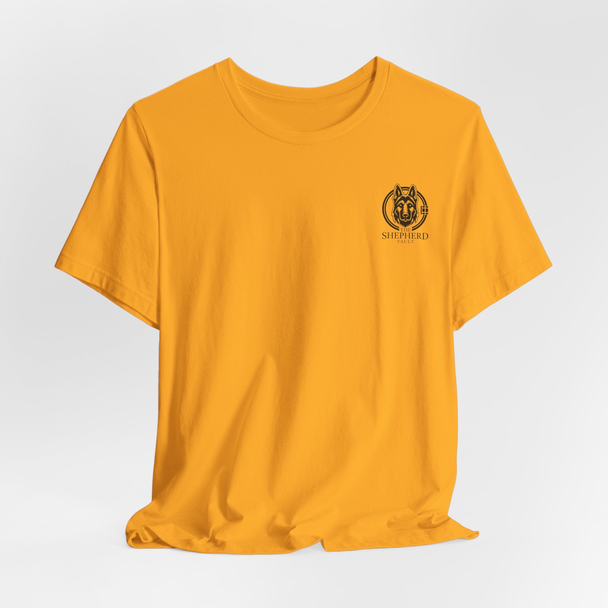 Men's Shepherd Tee | Bold Vertical 'SHEPHERD' with GSD Design