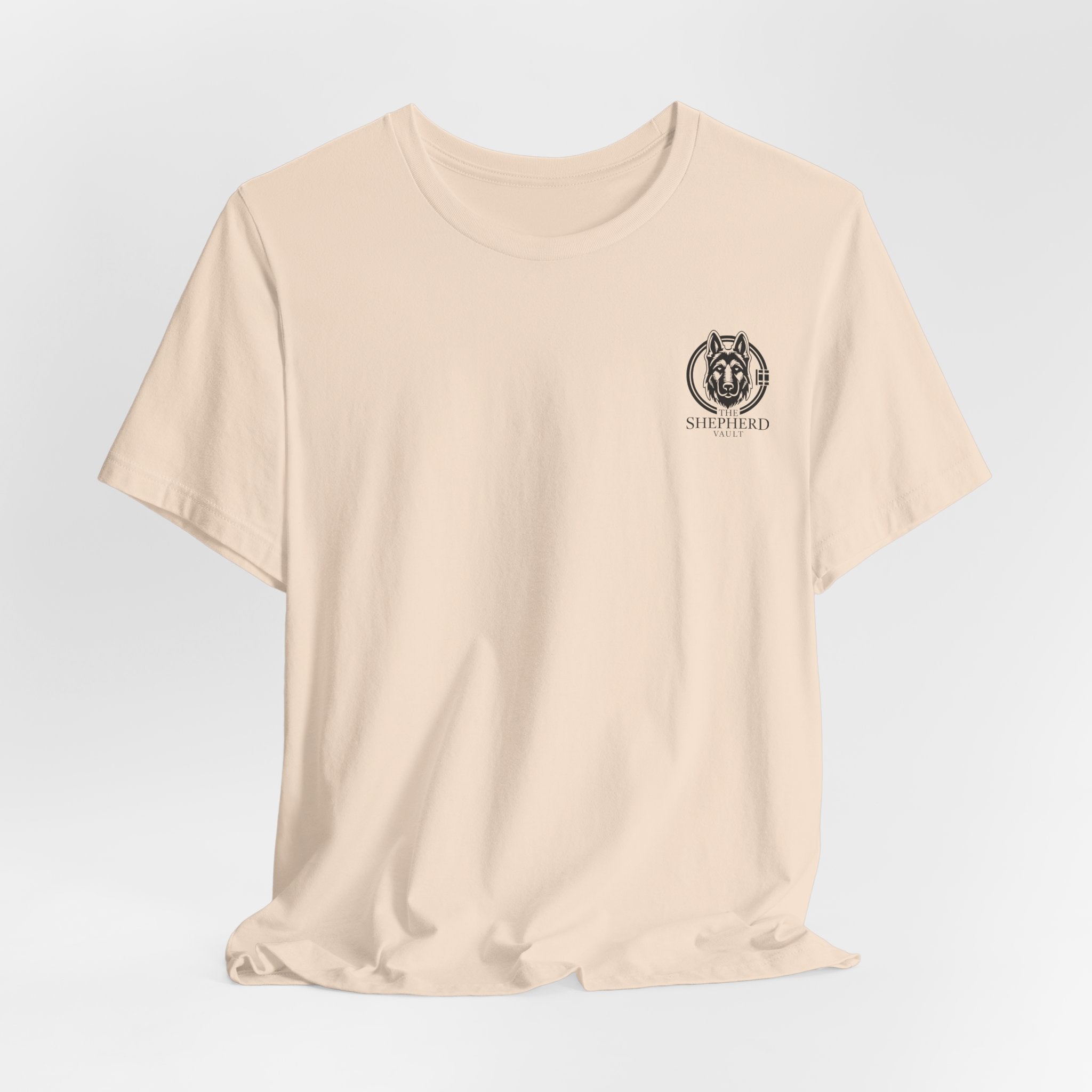 Men's Shepherd Tee | Bold Vertical 'SHEPHERD' with GSD Design