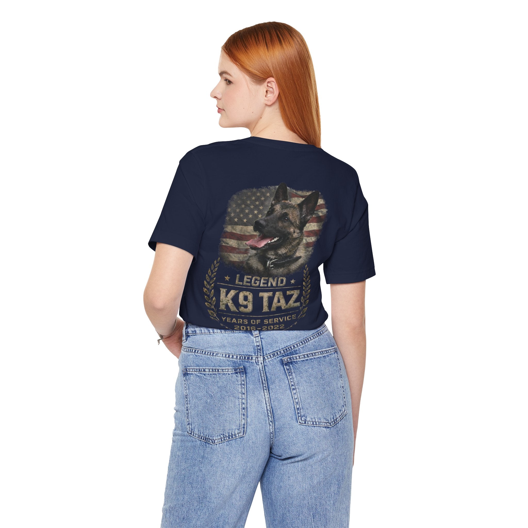 Women's "Legendary Grit" Tee | Retired Police Dog Tshirt | K9 Taz