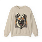 Men's Unauthorized Morale Sweatshirt | Retro Cool GSD Crewneck | Dog Lover Gift | Casual Wear