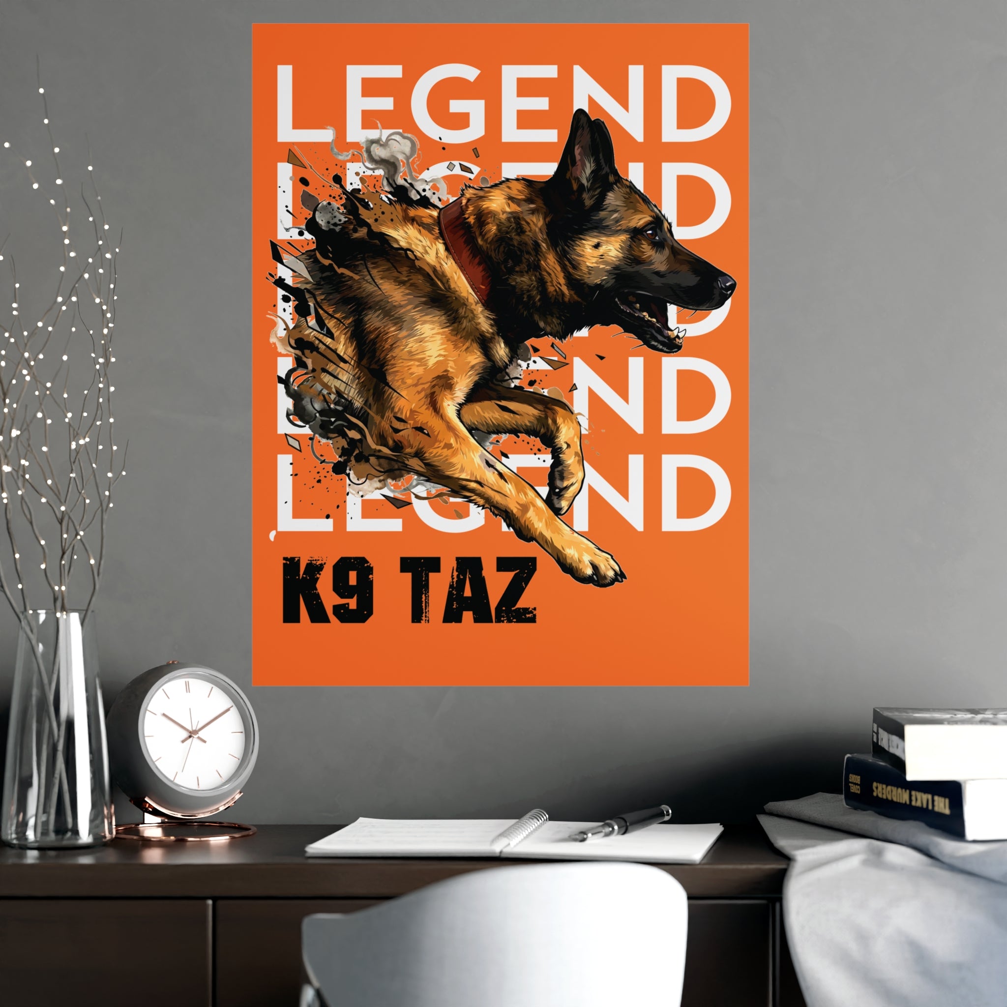 The “Legend in Motion” Fine Art Poster: Presence That Commands the Room | K9 Taz