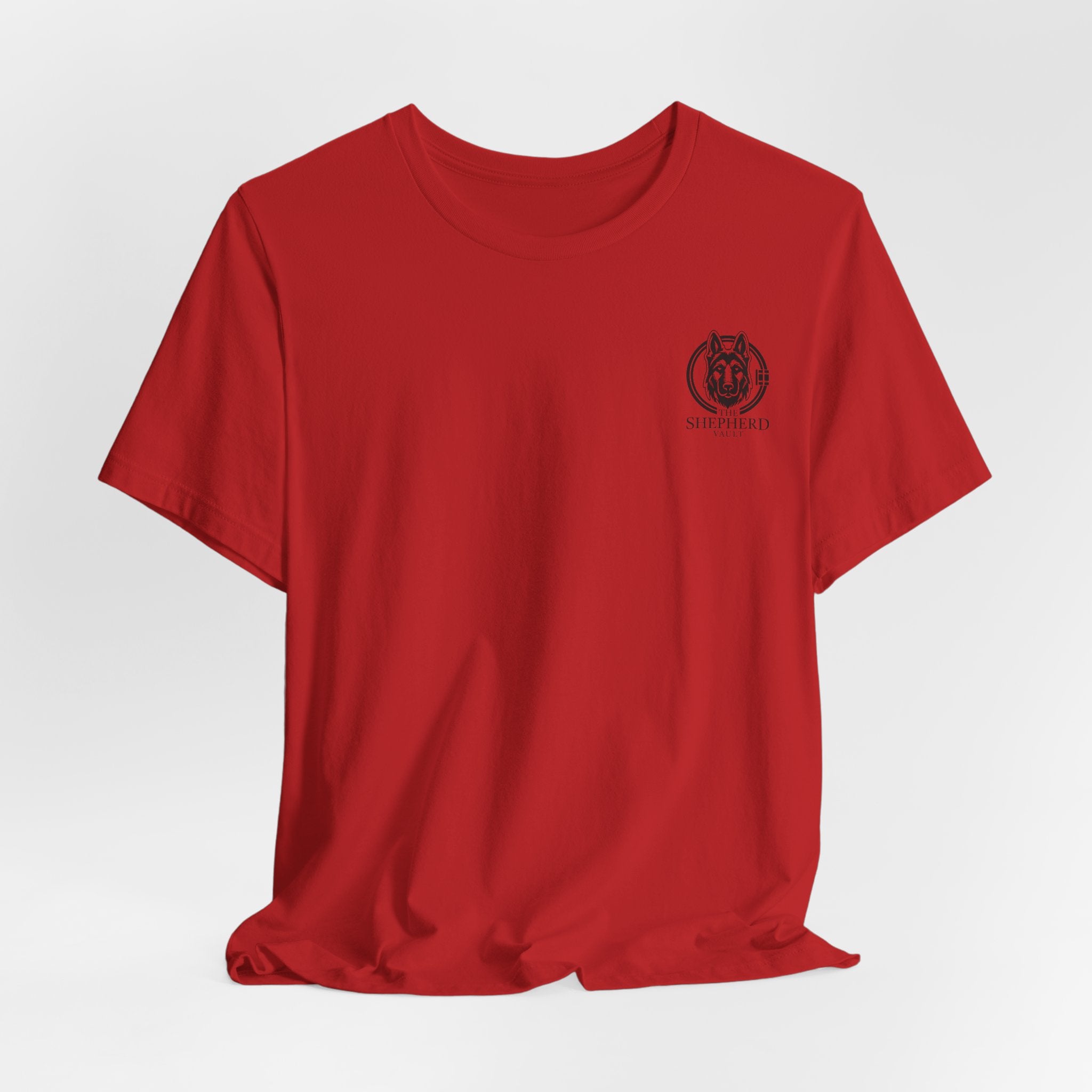 Men's Shepherd Tee | Bold Vertical 'SHEPHERD' with GSD Design