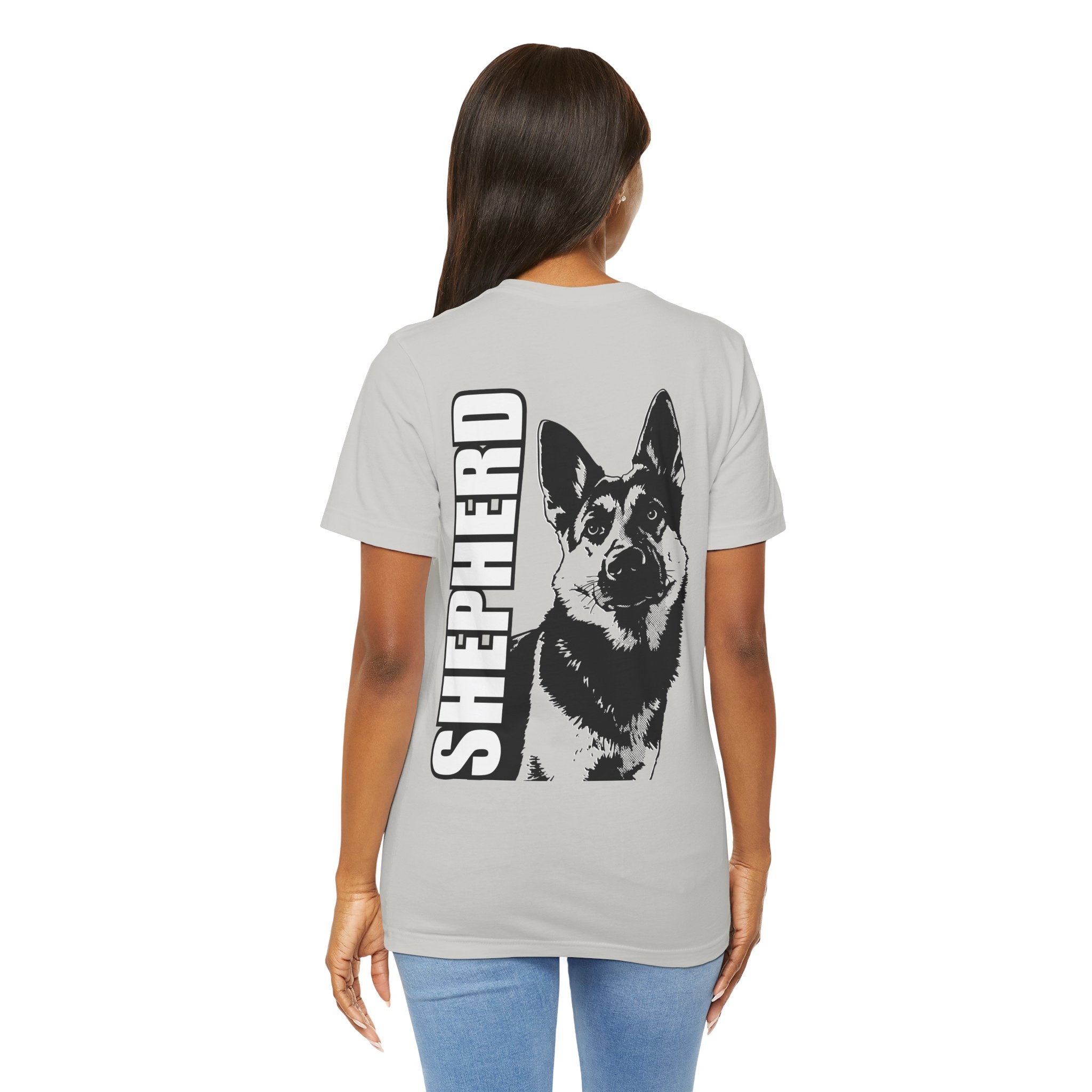 Women's Shepherd Tee | Bold Vertical 'SHEPHERD' with GSD Design