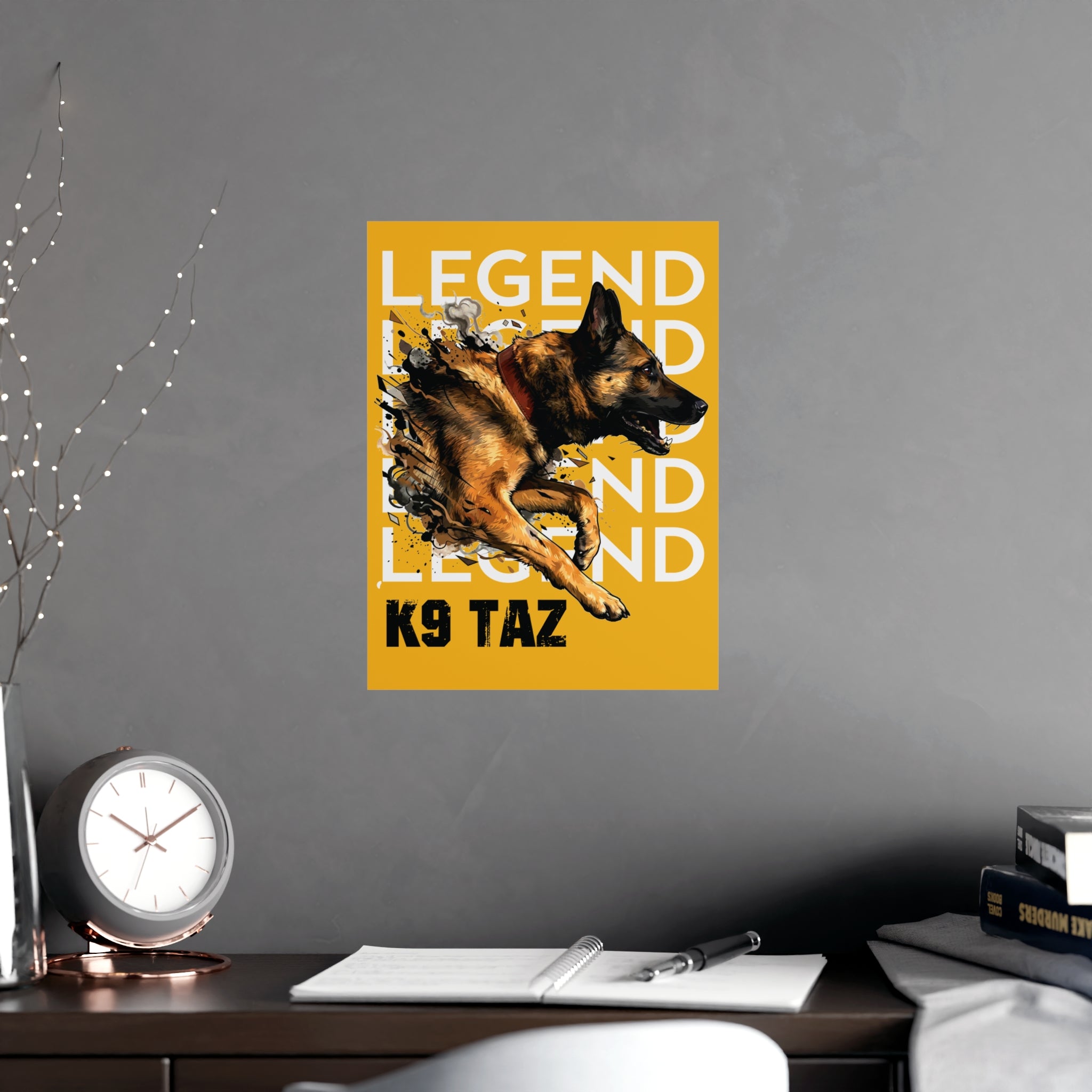 The “Legend in Motion” Fine Art Poster: Presence That Commands the Room | K9 Taz