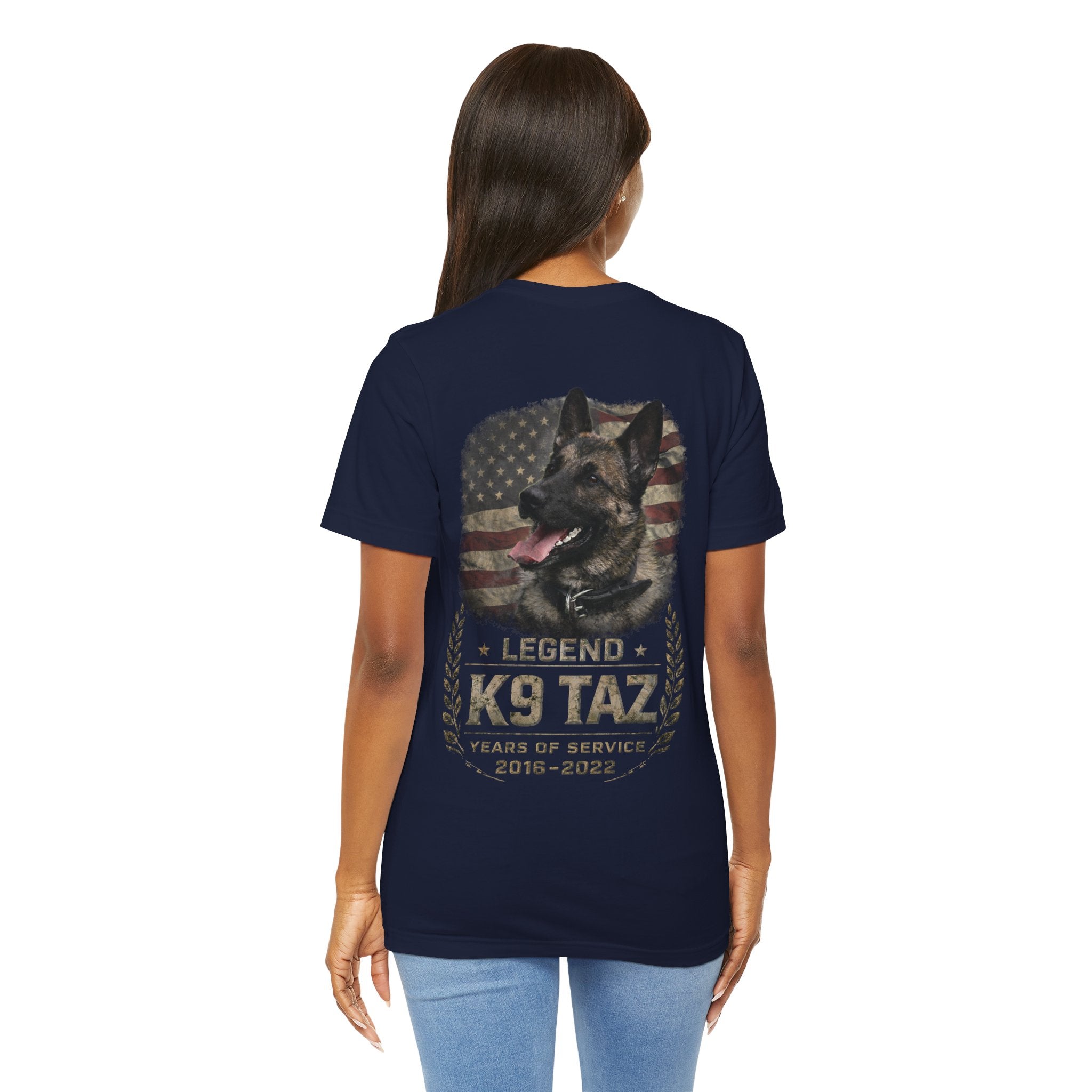 Women's "Legendary Grit" Tee | Retired Police Dog Tshirt | K9 Taz