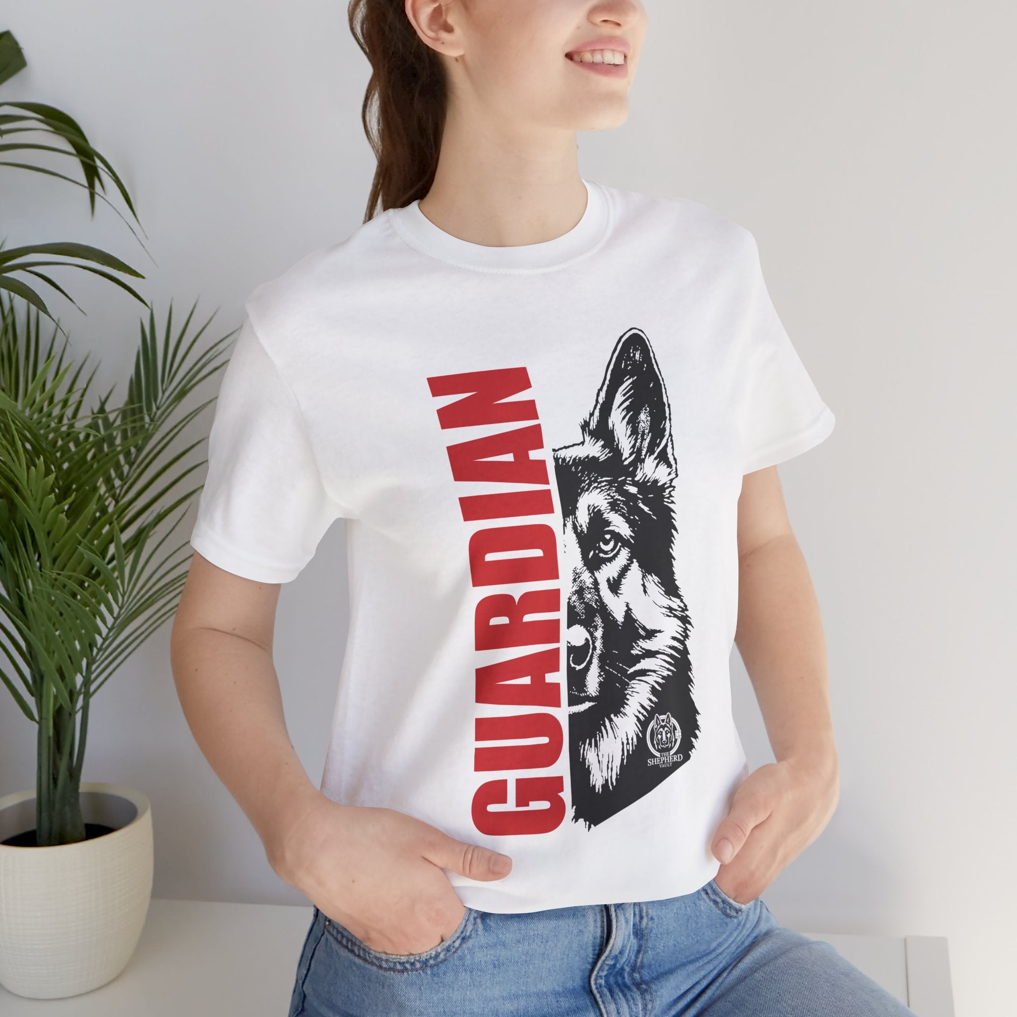 Women's Guardian Shepherd Tee | "The Shepherd Stands Guard" | Dog Lover T-Shirt