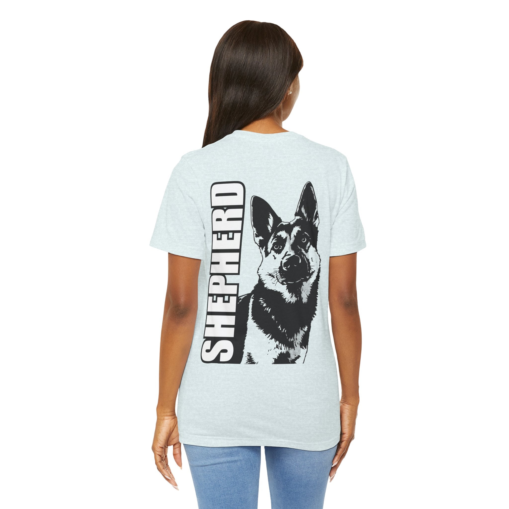 Women's Shepherd Tee | Bold Vertical 'SHEPHERD' with GSD Design