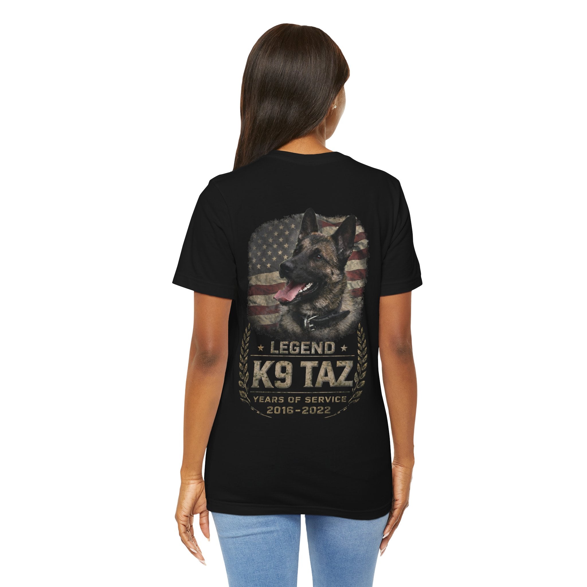 Women's "Legendary Grit" Tee | Retired Police Dog Tshirt | K9 Taz