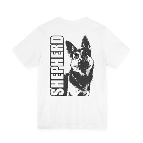 Men's Shepherd Tee | Bold Vertical 'SHEPHERD' with GSD Design