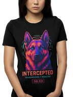 Women's Intercepted Tee | Graphic Tee for GSD Lovers and Streetwear Fans