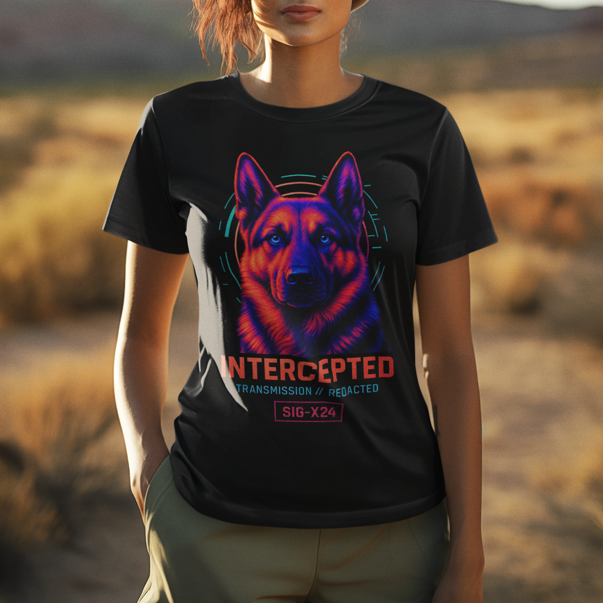 Women's Intercepted Tee | Graphic Tee for GSD Lovers and Streetwear Fans