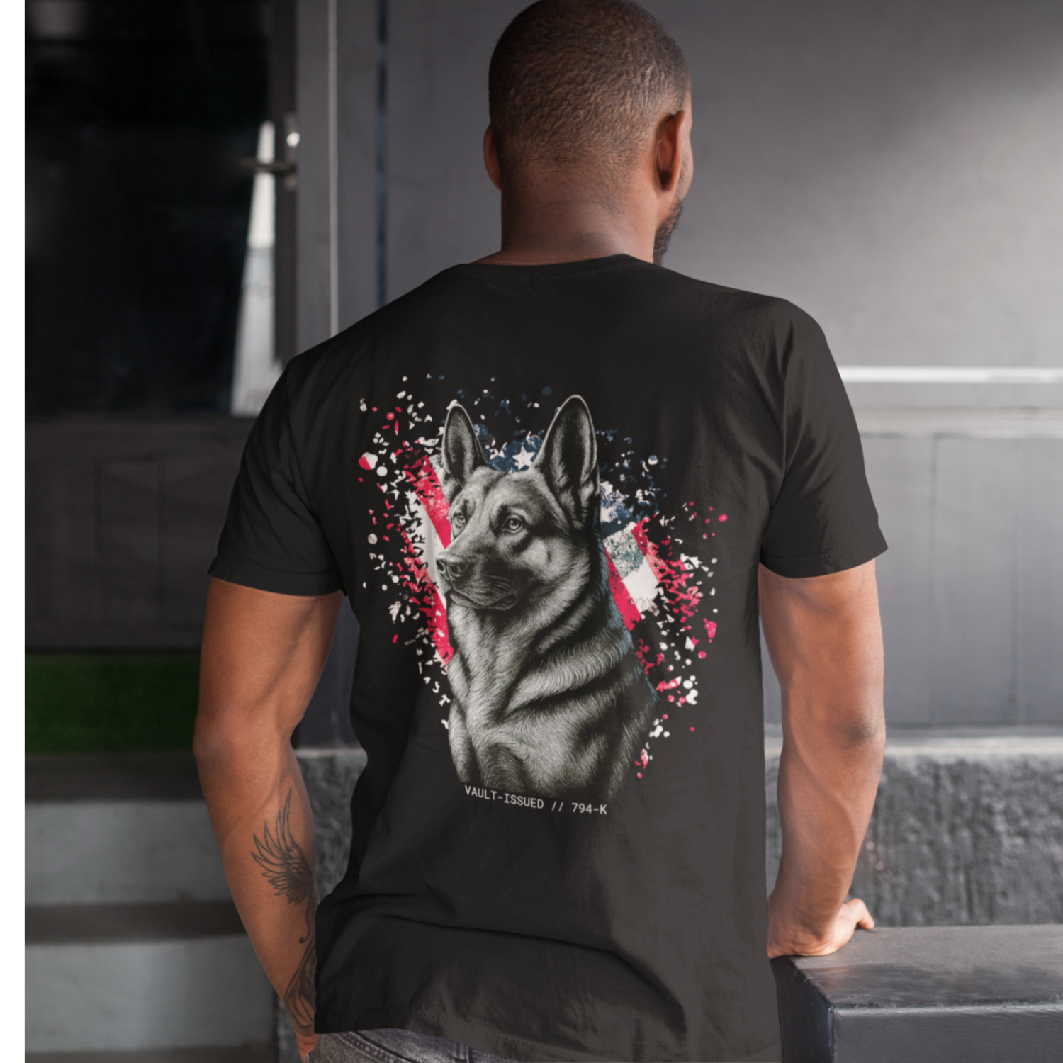 Men's Guardian Tee | Patriotic GSD Shirt