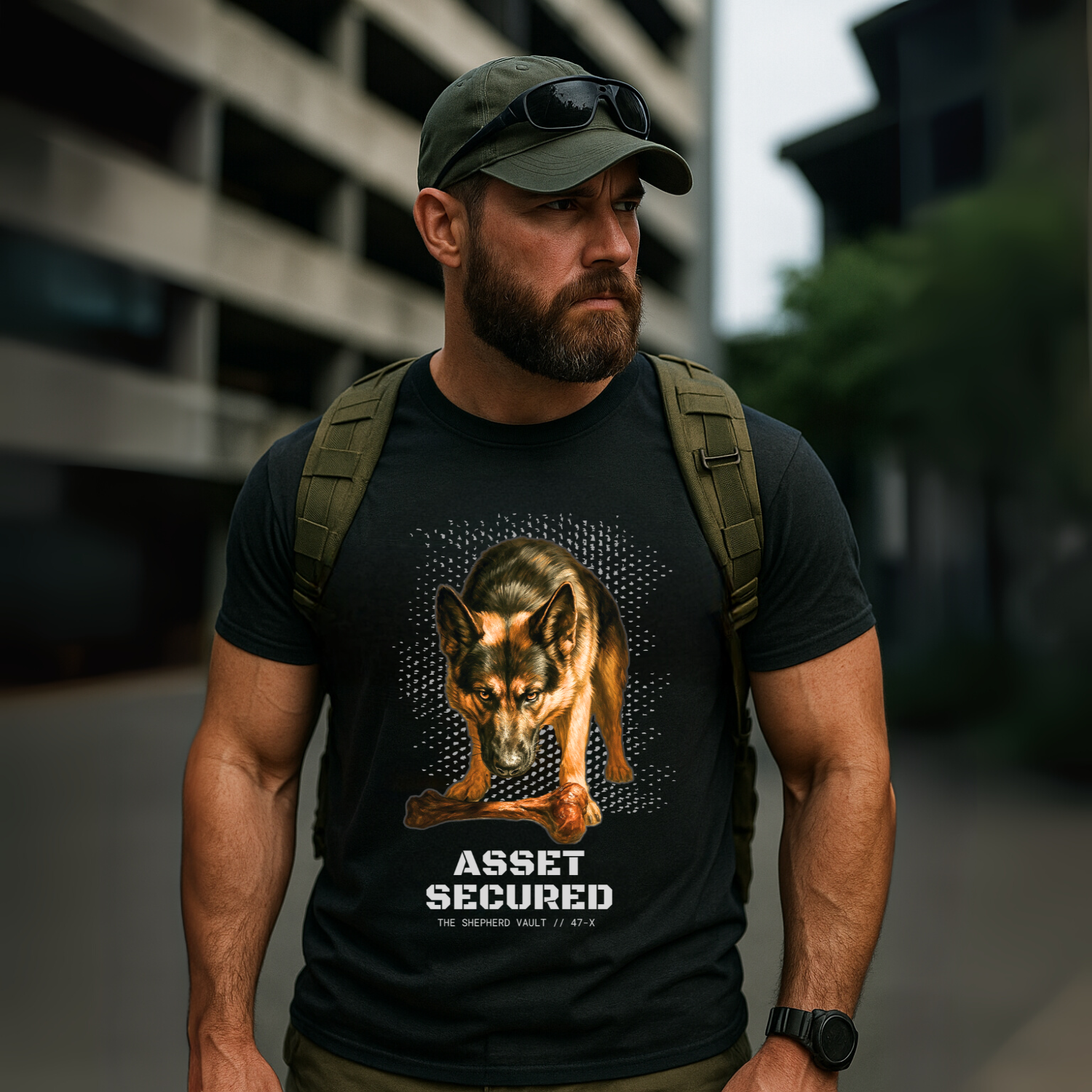 Men's Asset Secured Tee | German Shepherd Inspired Shirt