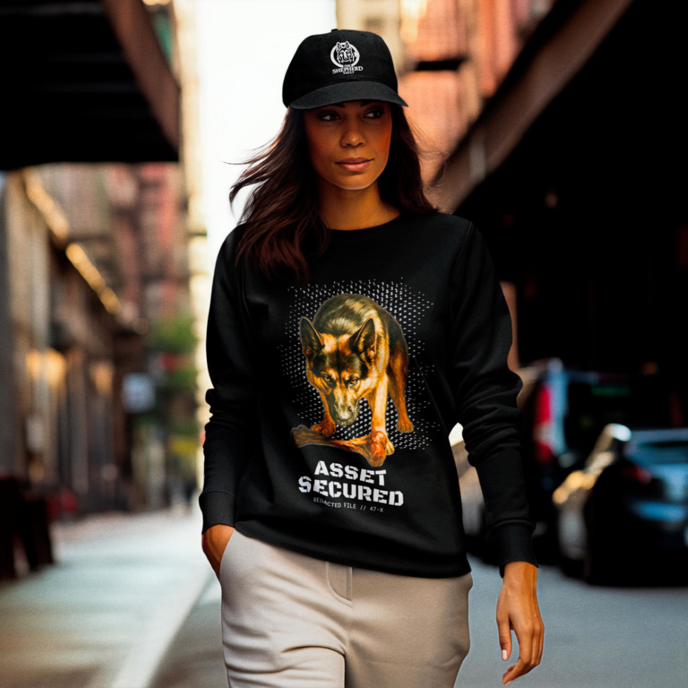 Women's Asset Secured Sweatshirt | Cool GSD Crewneck | German Shepherd Lover Gift