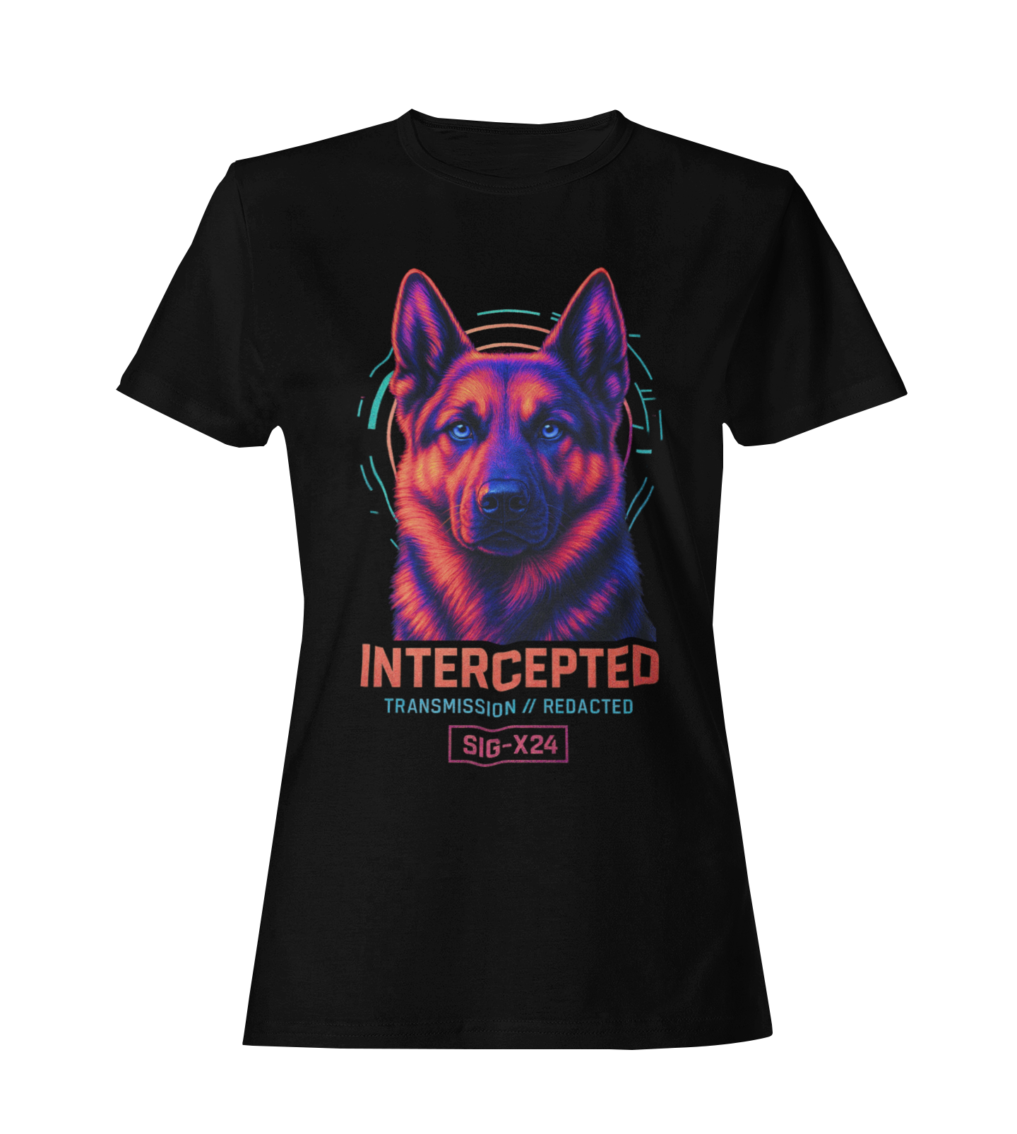 Women's Intercepted Tee | Graphic Tee for GSD Lovers and Streetwear Fans