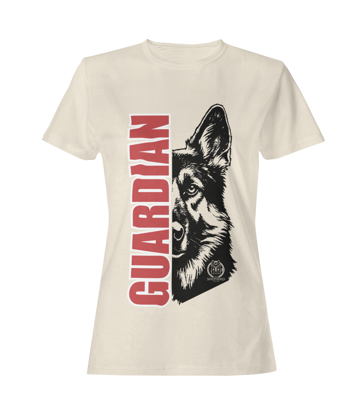 Women's Guardian Shepherd Tee | "The Shepherd Stands Guard" | Dog Lover T-Shirt