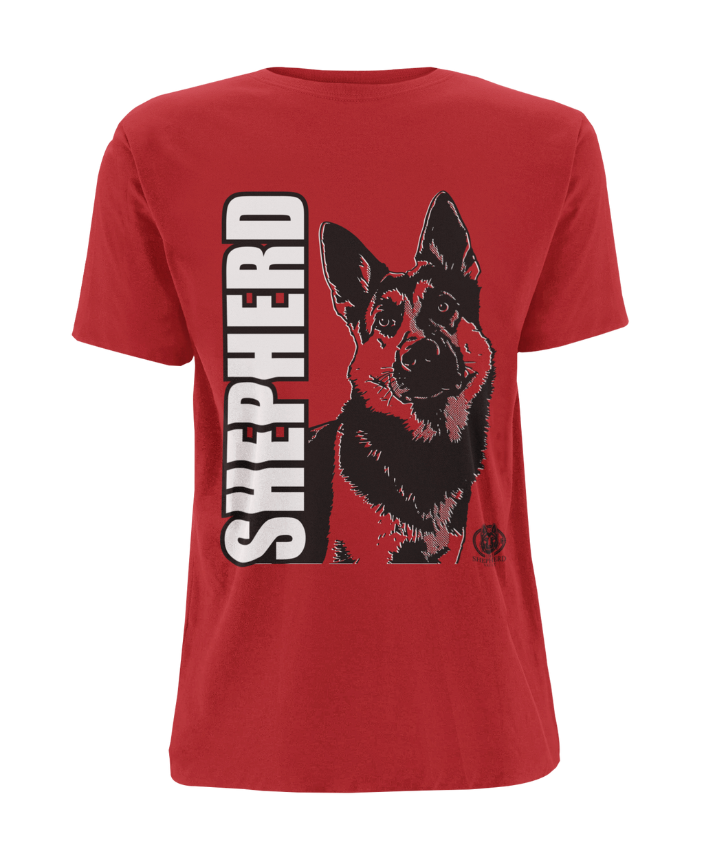 Women's Shepherd Tee | Bold Vertical 'SHEPHERD' with GSD Design