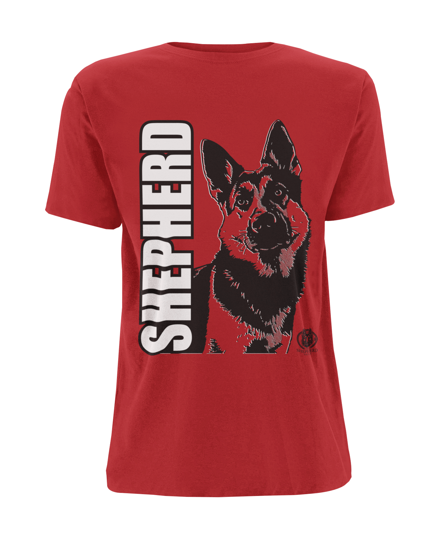 Women's Shepherd Tee | Bold Vertical 'SHEPHERD' with GSD Design