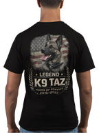 The "Legendary Grit" Tee | Retired Police Dog Tshirt | K9 Taz
