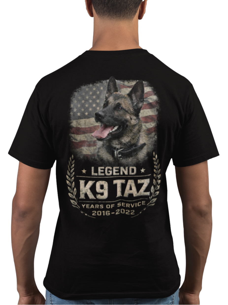 The "Legendary Grit" Tee | Retired Police Dog Tshirt | K9 Taz