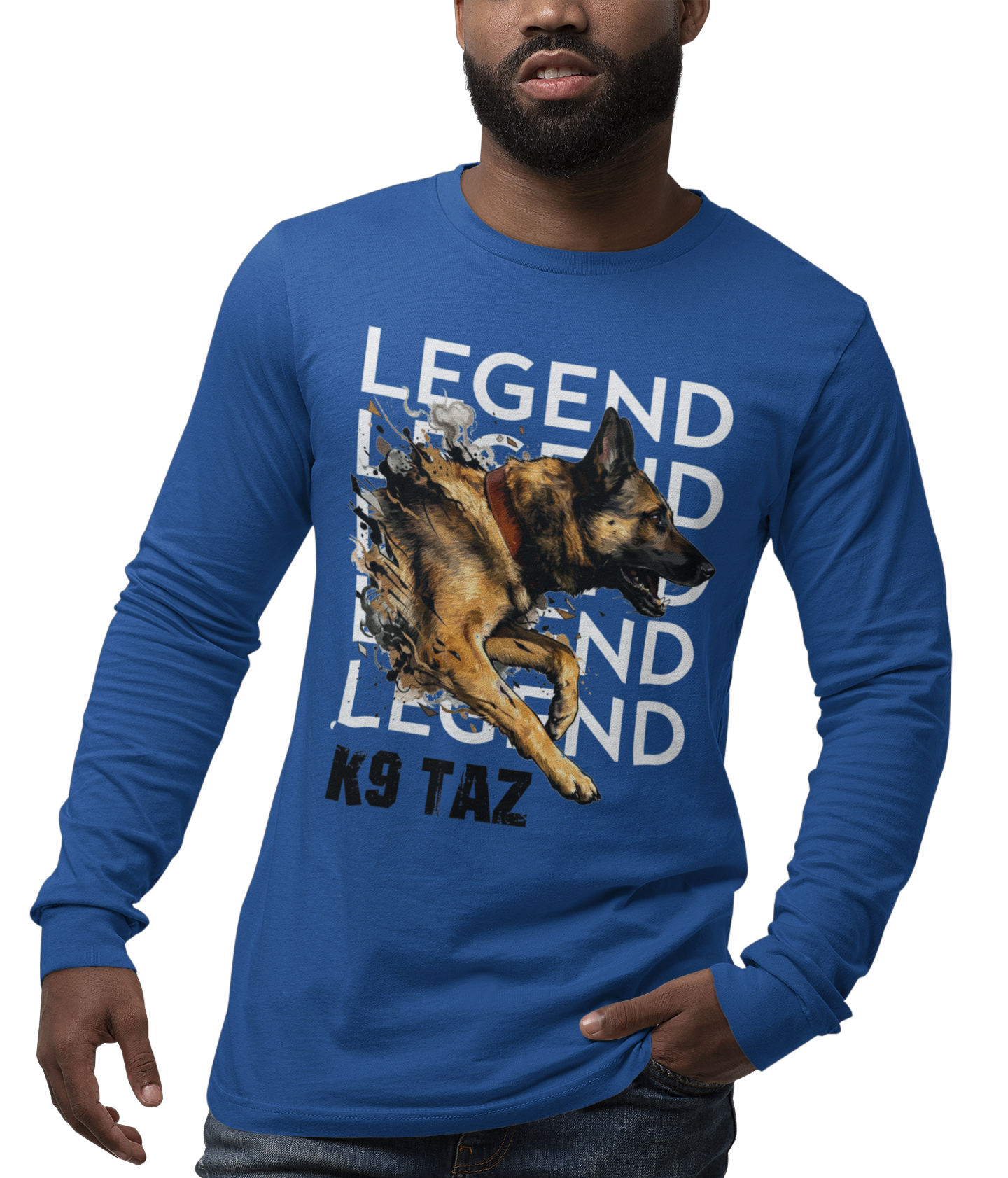 The “Legend in Motion” Long Sleeve Tee: Carry the Support Into Cooler Days | K9 Taz