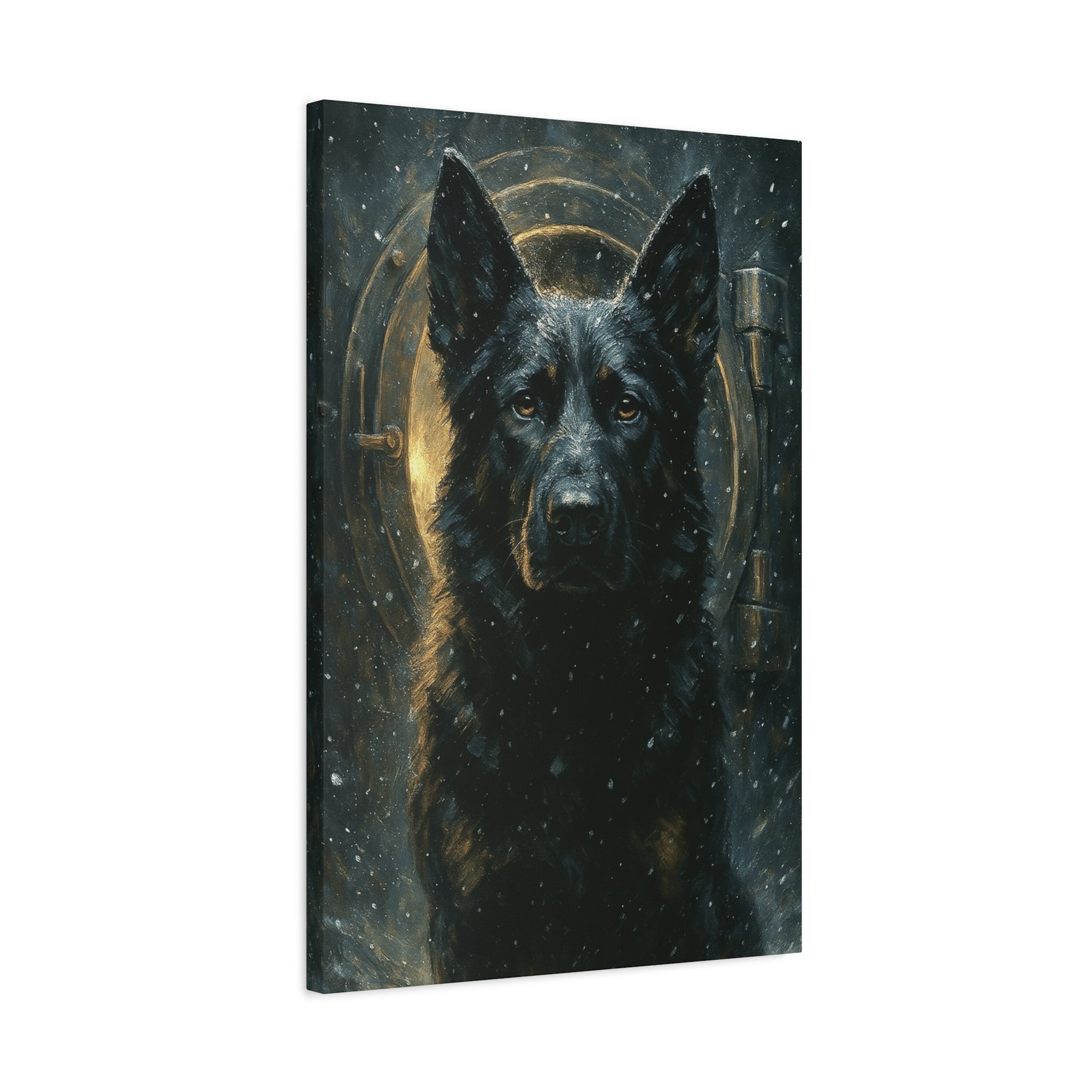 THE SENTINEL | Black GSD Wall Canvas