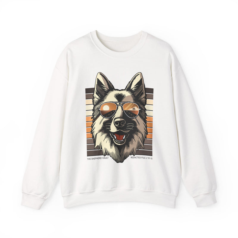 Women's Unauthorized Morale Sweatshirt | Retro Cool GSD Crewneck | Dog Lover Gift | Casual Wear